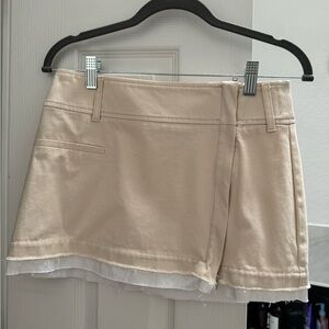 Zara Small light beige combination skirt
